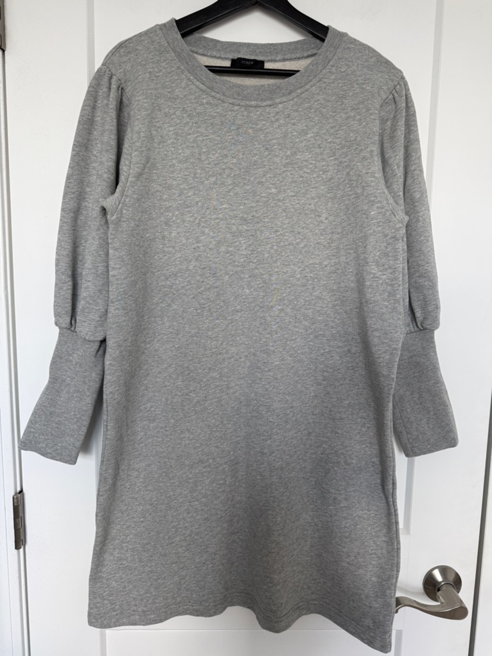 J.Crew Original Cotton Terry Puff Sleeve Sweatshirt Dress - S Runs Large